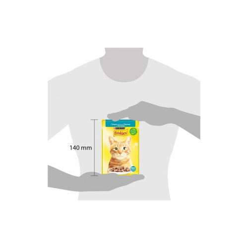 Вологий корм для кішок Purina Friskies шматочки у підливі з тунцем 85 г (7613036962315) – Purina Friskies (вид 2)