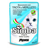 Влажный корм для кошек Simba Cat Wet форель и треска 100 г (8009470009362)
