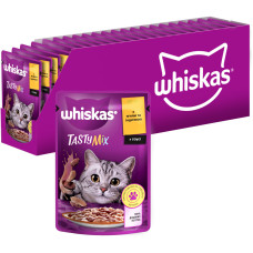 Вологий корм для кішок Whiskas TastyMix Ягня, Індичка 85 г (4770608262440)