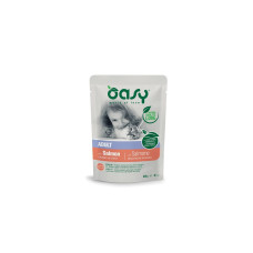 Вологий корм для кішок OASY Adult з лососем 85 г (8053017343723)