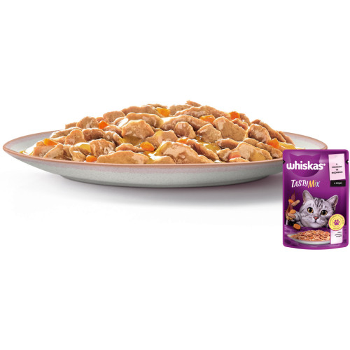 Влажный корм для кошек Whiskas TastyMix Лосось, Морковь 85 г (4770608262457) – Whiskas (вид 2)