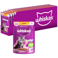 Влажный корм для кошек Whiskas Kitten Курица в желе 85 г (5900951302152/5900951302138)
