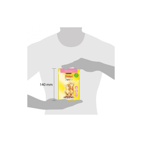 Влажный корм для кошек Purina Friskies Junior кусочки в соусе с курицей 85 г (7613036962292) – Purina Friskies (вид 2)