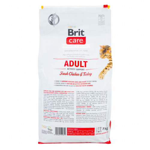Сухой корм для кошек Brit Care Cat GF Adult Activity Support 7 кг (8595602540815) – Brit Care (вид 1)