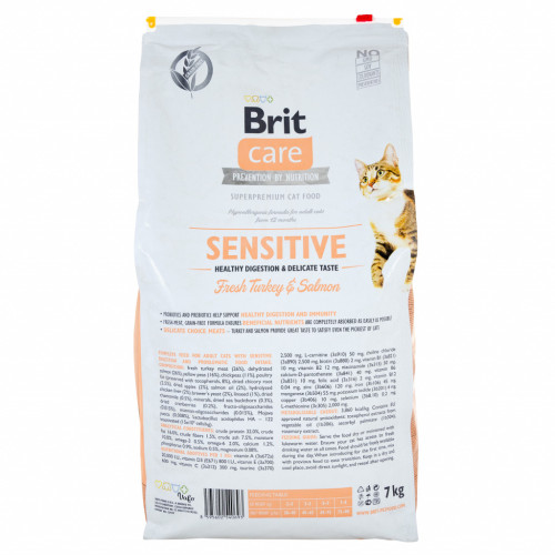 Сухой корм для кошек Brit Care Cat GF Sensitive HDigestion and Delicate Taste 7 кг (8595602540693) – Brit Care (вид 1)