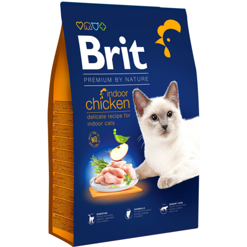 Сухий корм для кішок Brit Premium by Nature Cat Indoor 8 кг (8595602553228) – Brit Premium