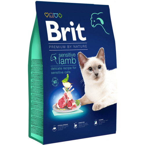 Сухой корм для кошек Brit Premium by Nature Cat Sensitive 8 кг (8595602553266) – Brit Premium