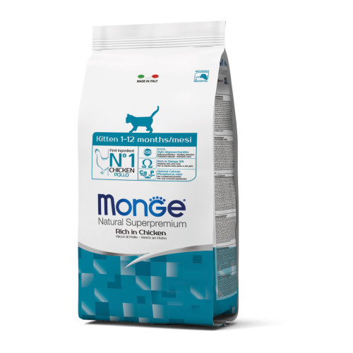 Сухий корм для кішок Monge Cat Kitten зі смаком курки 400 г (8009470004862) – Monge