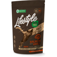Сухой корм для кошек Nature's Protection Lifestyle Grain Free Salmon with krill Sterilised 400 г (NPLS45798)