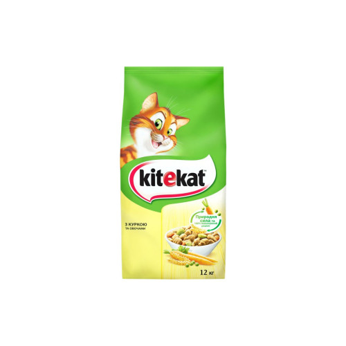 Сухой корм для кошек Kitekat Курица с овощами 12 кг (5900951013072) – Kitekat