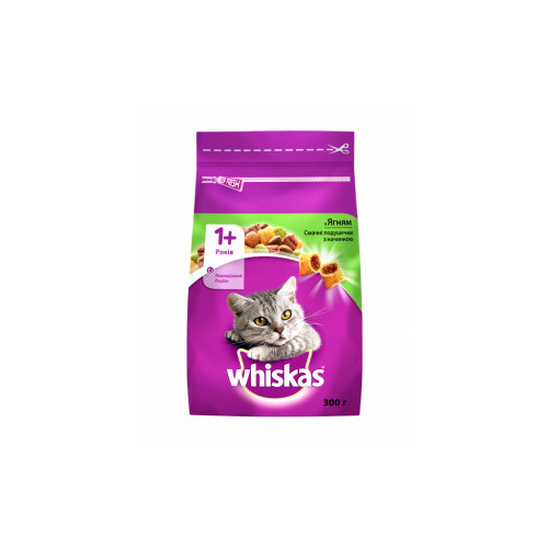 Сухий корм для кішок Whiskas з ягням 300 г (5900951305719/5900951014086) – Whiskas