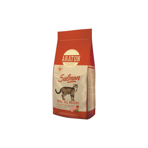 Сухий корм для кішок ARATON SALMON Adult All Breeds 15 кг (ART47464) – ARATON