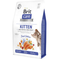Сухой корм для кошек Brit Care Cat GF Kitten Gentle Digestion Strong Immunity с лососем 2 кг (8595602565047)