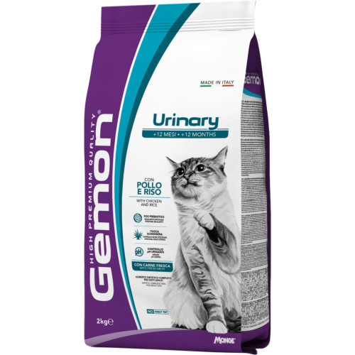 Сухой корм для кошек Gemon Cat Urinary курица с рисом 2 кг (8009470297189) – Gemon