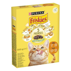 Сухой корм для кошек Purina Friskies с курицей и овощами 300 г (7613031868247)