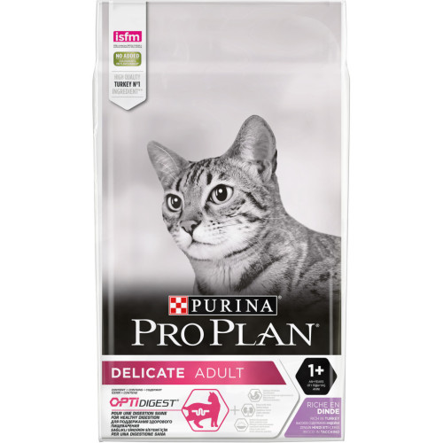 Сухий корм для кішок Purina Pro Plan Delicate Turkey зі смаком індички 10 кг (7613033566509) – Purina Pro Plan (вид 1)