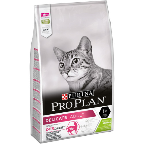 Сухой корм для кошек Purina Pro Plan Delicate Lamb со вкусом ягненка 10 кг (7613035846944) – Purina Pro Plan