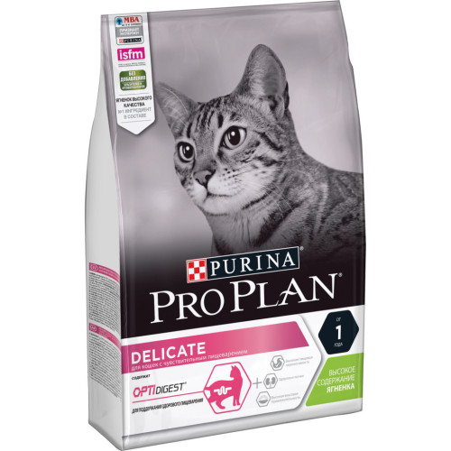 Сухой корм для кошек Purina Pro Plan Delicate Lamb со вкусом ягненка 3 кг (7613035846708) – Purina Pro Plan