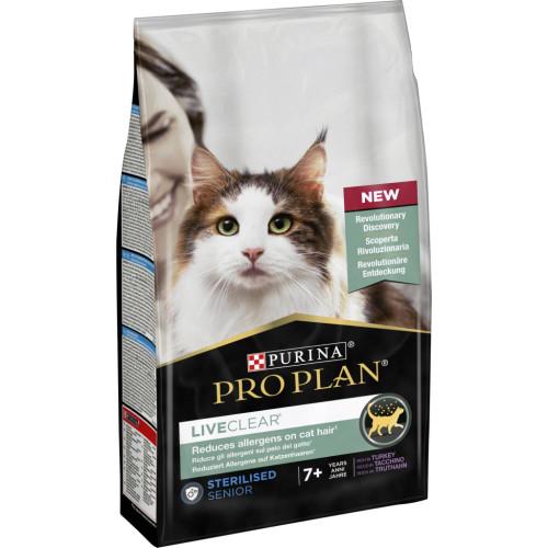 Сухой корм для кошек Purina Pro Plan LiveClear для стерилизованных кошек старше 7 лет 1.4 кг (7613287232731) – Purina Pro Plan