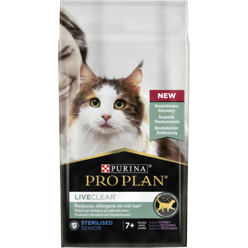 Сухой корм для кошек Purina Pro Plan LiveClear для стерилизованных кошек старше 7 лет 1.4 кг (7613287232731) – Purina Pro Plan (вид 1)