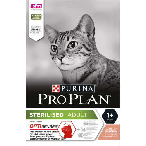 Сухой корм для кошек Purina Pro Plan Sterilised с лососем 3 кг (7613036517454) – Purina Pro Plan (вид 1)