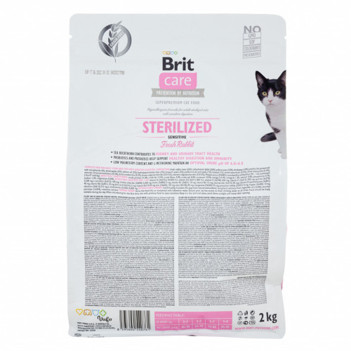 Сухой корм для кошек Brit Care Cat GF Sterilized Sensitive 2 кг (8595602540761) – Brit Care (вид 1)