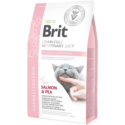 Сухий корм для кішок Brit GF VetDiets Cat Hypoallergenic 2 кг (8595602528370) – Brit GF VetDiets