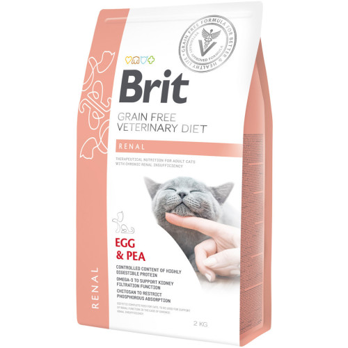 Сухий корм для кішок Brit GF VetDiets Cat Renal 2 кг (8595602528325) – Brit GF VetDiets