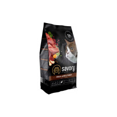 Сухой корм для кошек Savory Adult Cat Sensitive Digestion Fresh Lamb and Turkey 400 г (4820232630075)