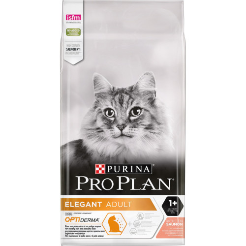 Сухой корм для кошек Purina Pro Plan Elegant с лососем 10 кг (7613036529235) – Purina Pro Plan (вид 1)