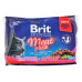 Вологий корм для кішок Brit Premium Cat м'ясна тарілка 4 шт по 100 г (8595602506262) – Brit Premium