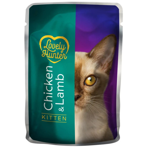 Вологий корм для кішок Lovely Hunter With chicken and lamb for kittens 85 г (LHU45472) – Lovely Hunter