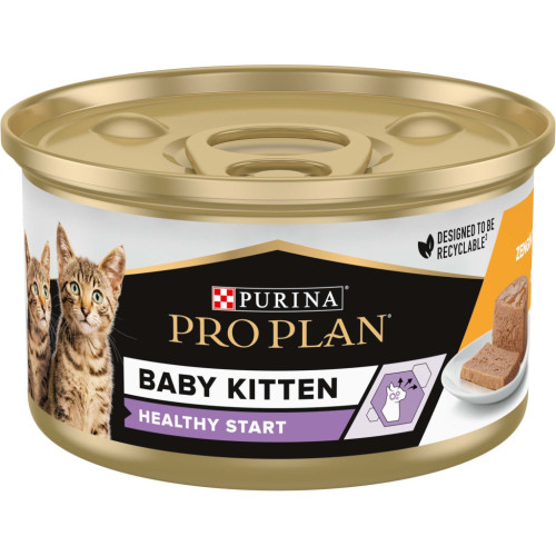 Влажный корм для кошек Purina Pro Plan Baby Kitten С курицей 85 г (8445290673718) – Purina Pro Plan (вид 1)