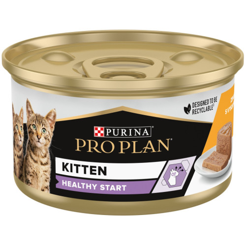 Влажный корм для кошек Purina Pro Plan Kitten С курицей 85 г (8445290673688) – Purina Pro Plan (вид 1)