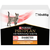 Влажный корм для кошек Purina Pro Plan Veterinary Diets DM ST/OX Diabetes Management С курицей 10 x 85 г (8445290093493)