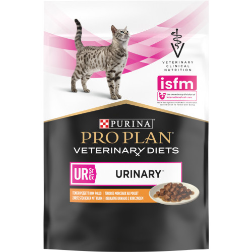 Вологий корм для кішок Purina Pro Plan Veterinary Diets UR ST/OX Urinary З куркою 10 x 85 г (8445290093592) – Purina Pro Plan Veterinary Diets (вид 1)