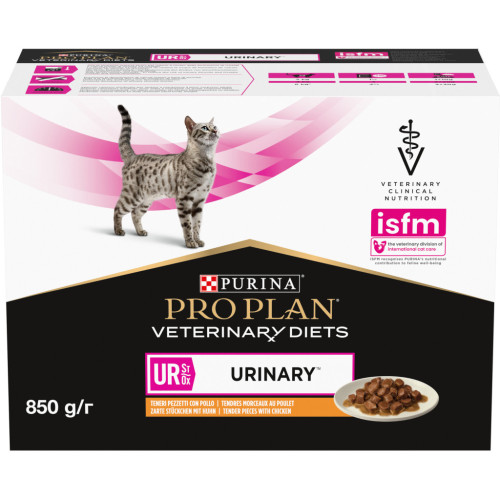 Вологий корм для кішок Purina Pro Plan Veterinary Diets UR ST/OX Urinary З куркою 10 x 85 г (8445290093592) – Purina Pro Plan Veterinary Diets (вид 2)