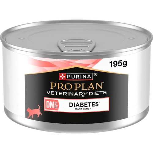 Влажный корм для кошек Purina Pro Plan Veterinary Diets DM ST/OX Diabetes Management Регулировка поступления глюкозы 195 г (8445290105233) – Purina Pro Plan Veterinary Diets