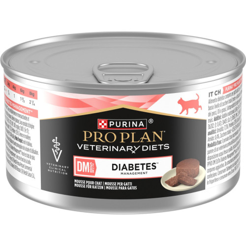 Влажный корм для кошек Purina Pro Plan Veterinary Diets DM ST/OX Diabetes Management Регулировка поступления глюкозы 195 г (8445290105233) – Purina Pro Plan Veterinary Diets (вид 1)