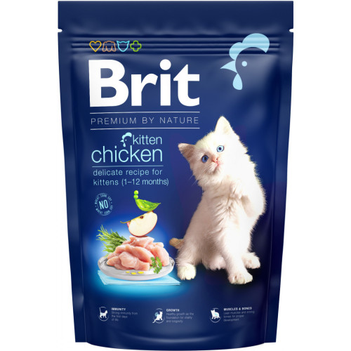 Сухий корм для кішок Brit Premium by Nature Cat Kitten 1.5 кг (8595602553112) – Brit Premium