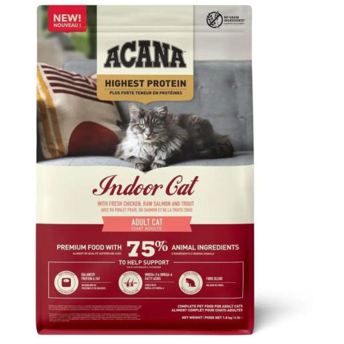 Сухий корм для кішок ACANA Highest Protein Indoor 1.8 кг (0064992723972) – ACANA