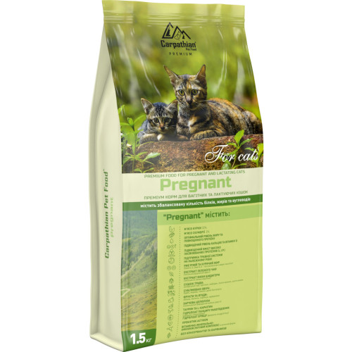 Сухий корм для кішок Carpathian Pet Food Pregnant 1.5 кг (4820111140947) – Carpathian Pet Food