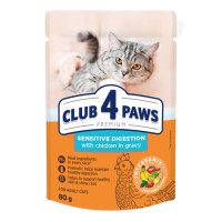Влажный корм для кошек Club 4 Paws с чувствительным пищеварением 80 г (4820215369282)