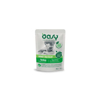Влажный корм для кошек OASY Adult Sterilized с индейкой 85 г (8054329510308)