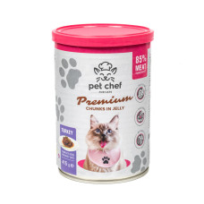 Влажный корм для кошек Pet Chef С индейкой 415 г (4820255193595)