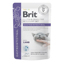 Вологий корм для кішок Brit GF VetDiets Gastrointestinal з ягням 85 г (8595602566686)