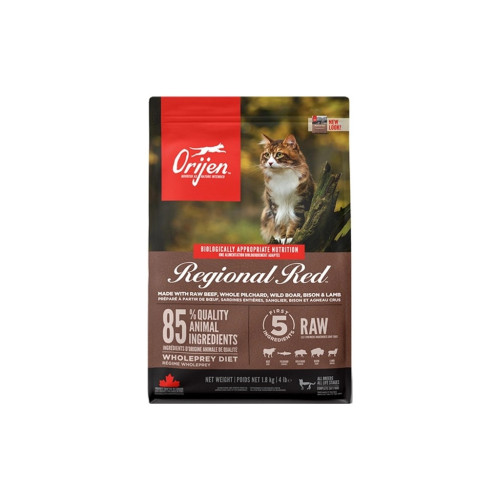 Сухий корм для кішок Orijen Regional Red зі смаком м'яса та риби 1.8 кг (0064992282189) – Orijen (вид 1)