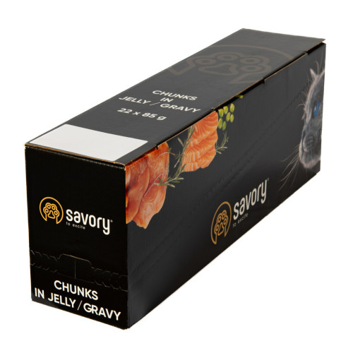 Вологий корм для кішок Savory ягня з гарбузом в желе 85 гх22 шт (2700000029329) – Savory (вид 2)