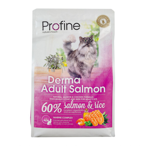 Сухий корм для кішок Profine Cat Derma з лососем і рисом 2 кг (8595602517763) – Profine (вид 1)