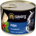 Вологий корм для кішок Savory Cat Can Adult для вибагливих котів (риба) 200 г (4820232630648) – Savory